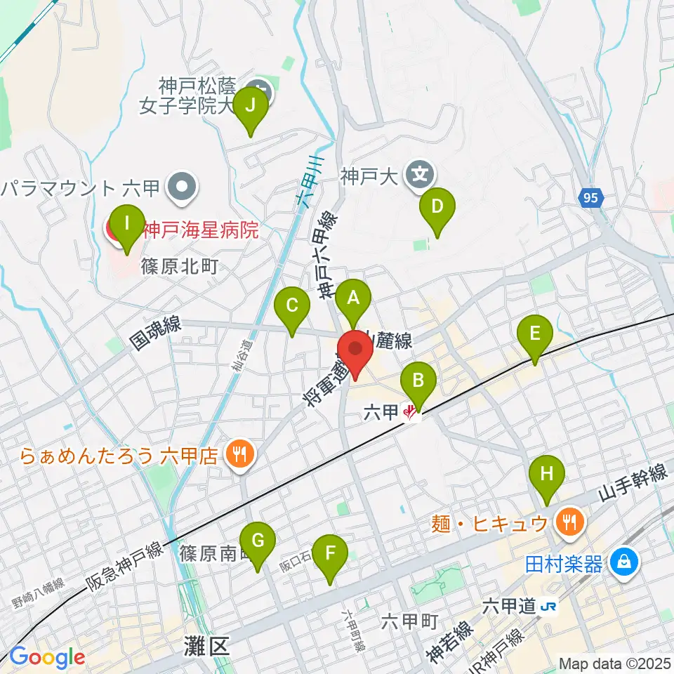 バイオリン工房 音屋周辺のコンビニエンスストア一覧地図