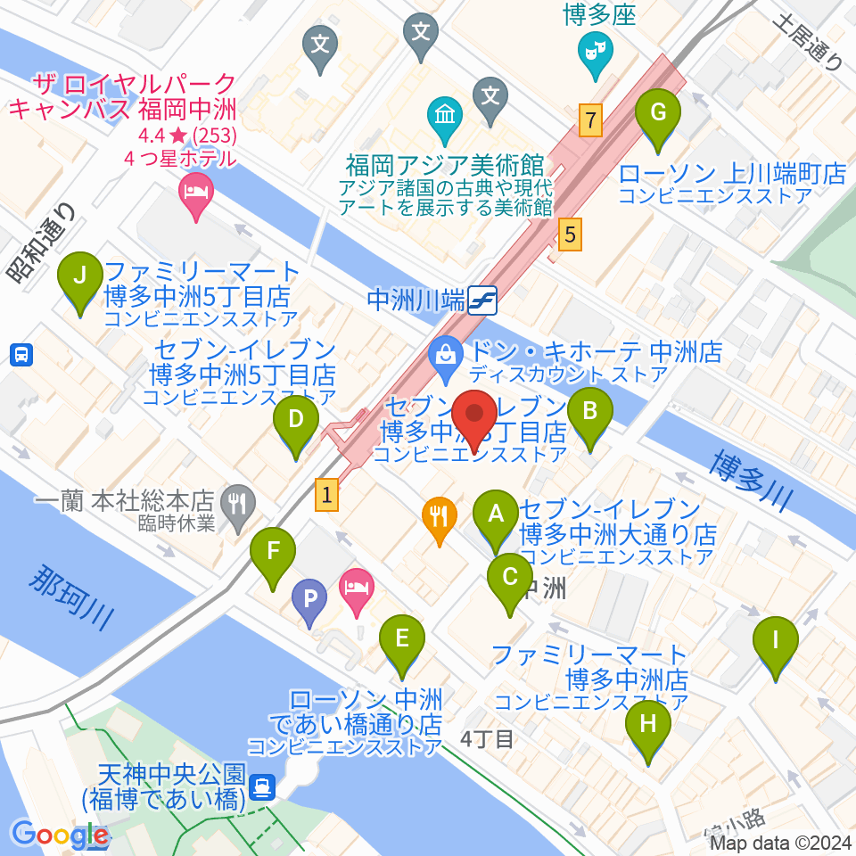 Gate's7周辺のコンビニエンスストア一覧地図