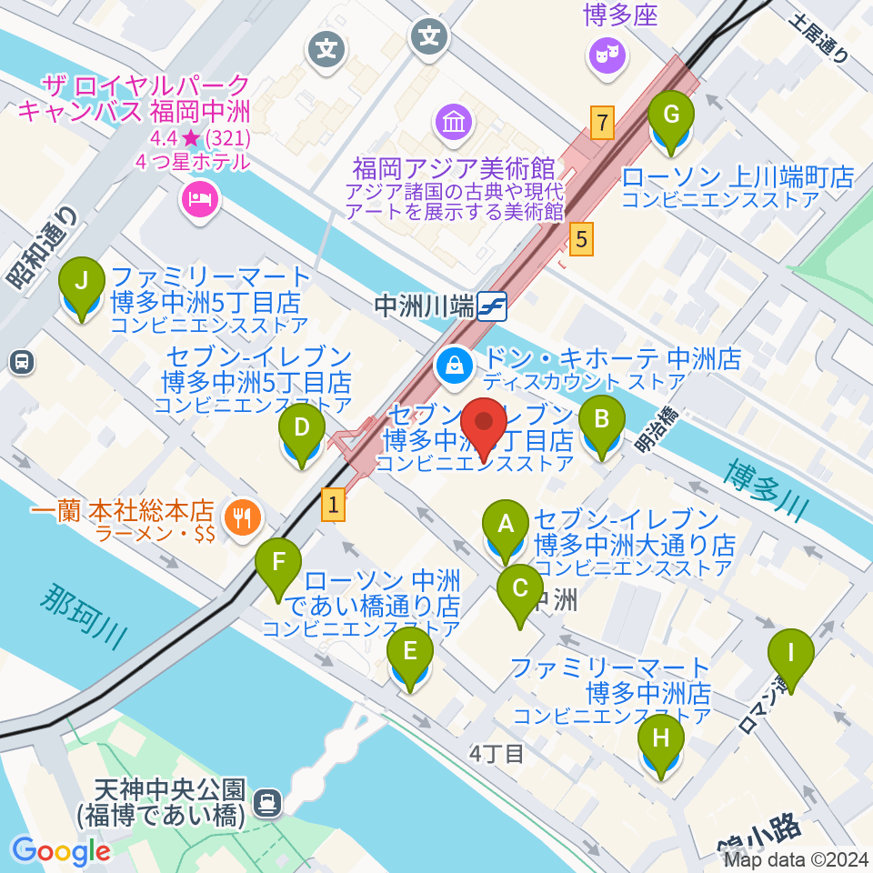 Gate's7周辺のコンビニエンスストア一覧地図