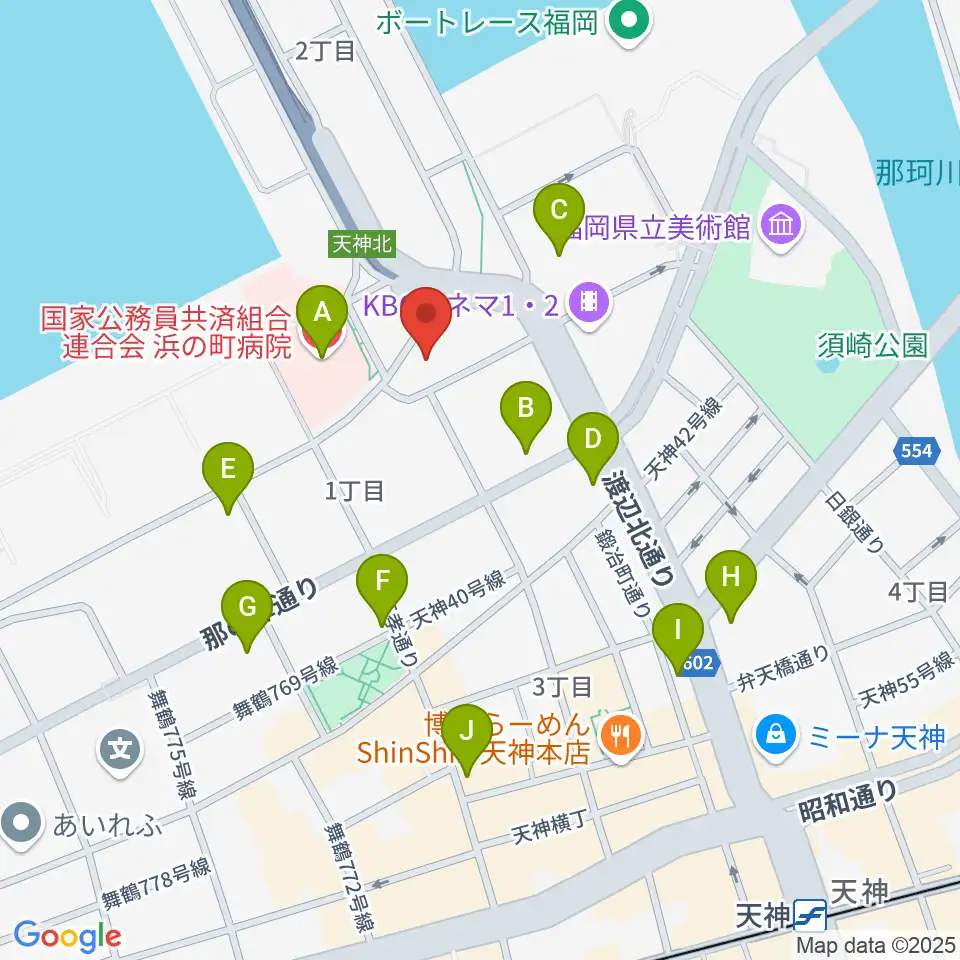 ライブハウスCB周辺のコンビニエンスストア一覧地図