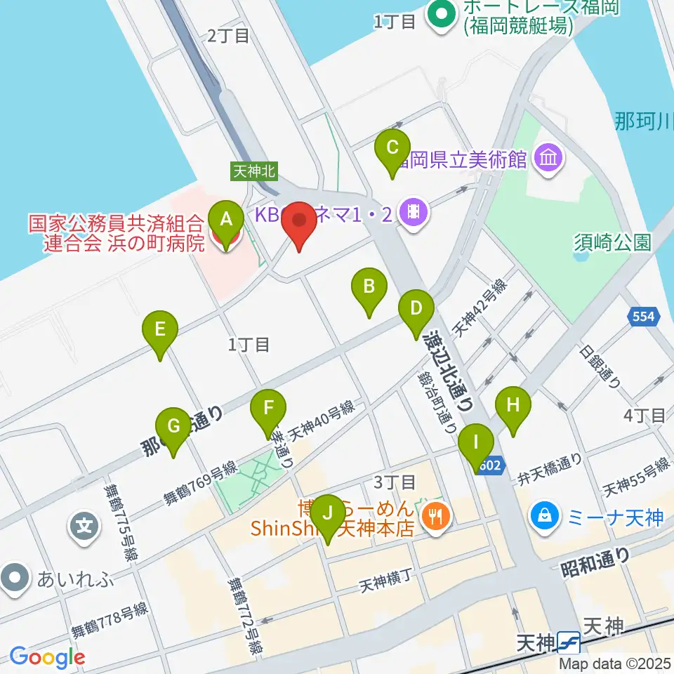 ライブハウスCB周辺のコンビニエンスストア一覧地図