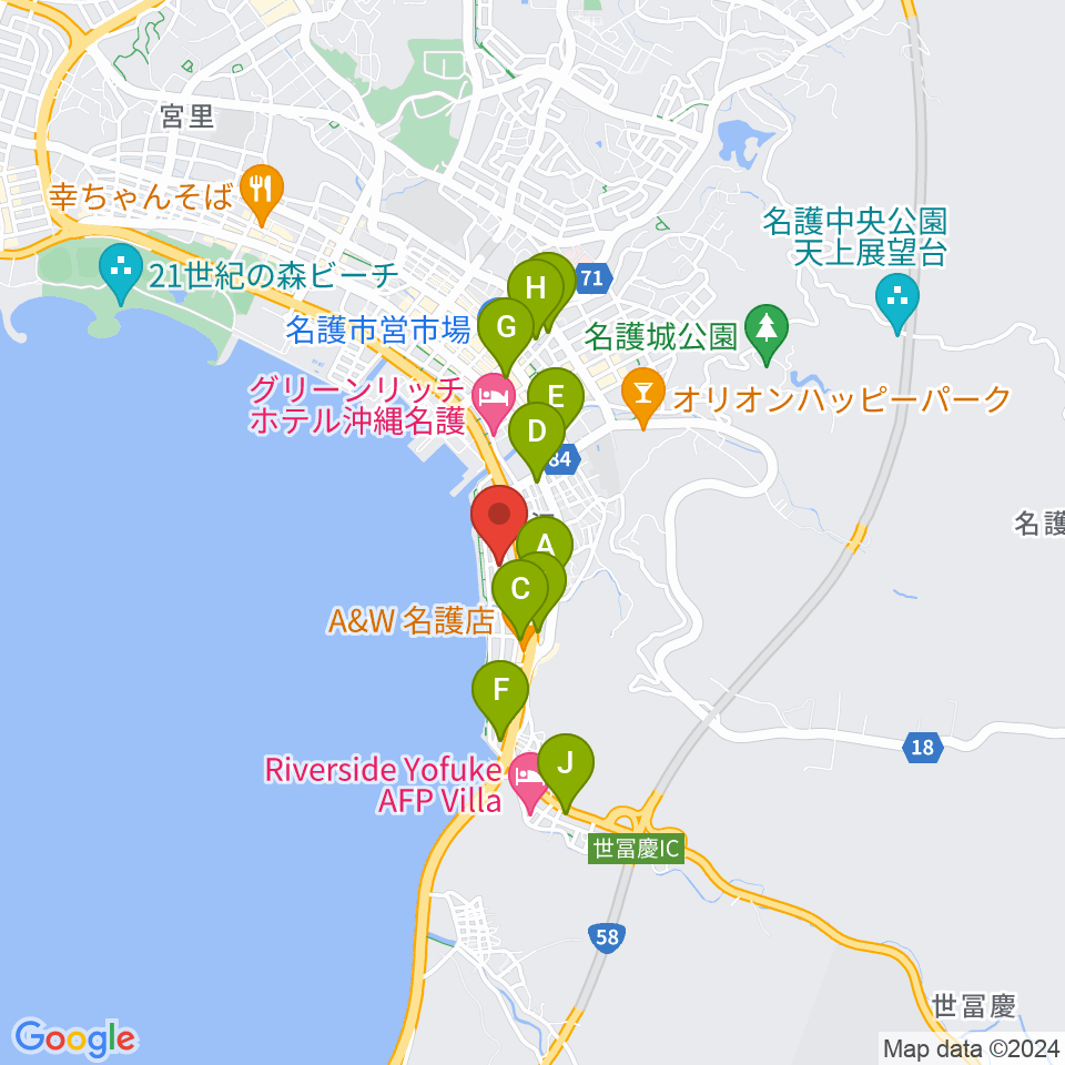 ラインナップスタジオ周辺のコンビニエンスストア一覧地図