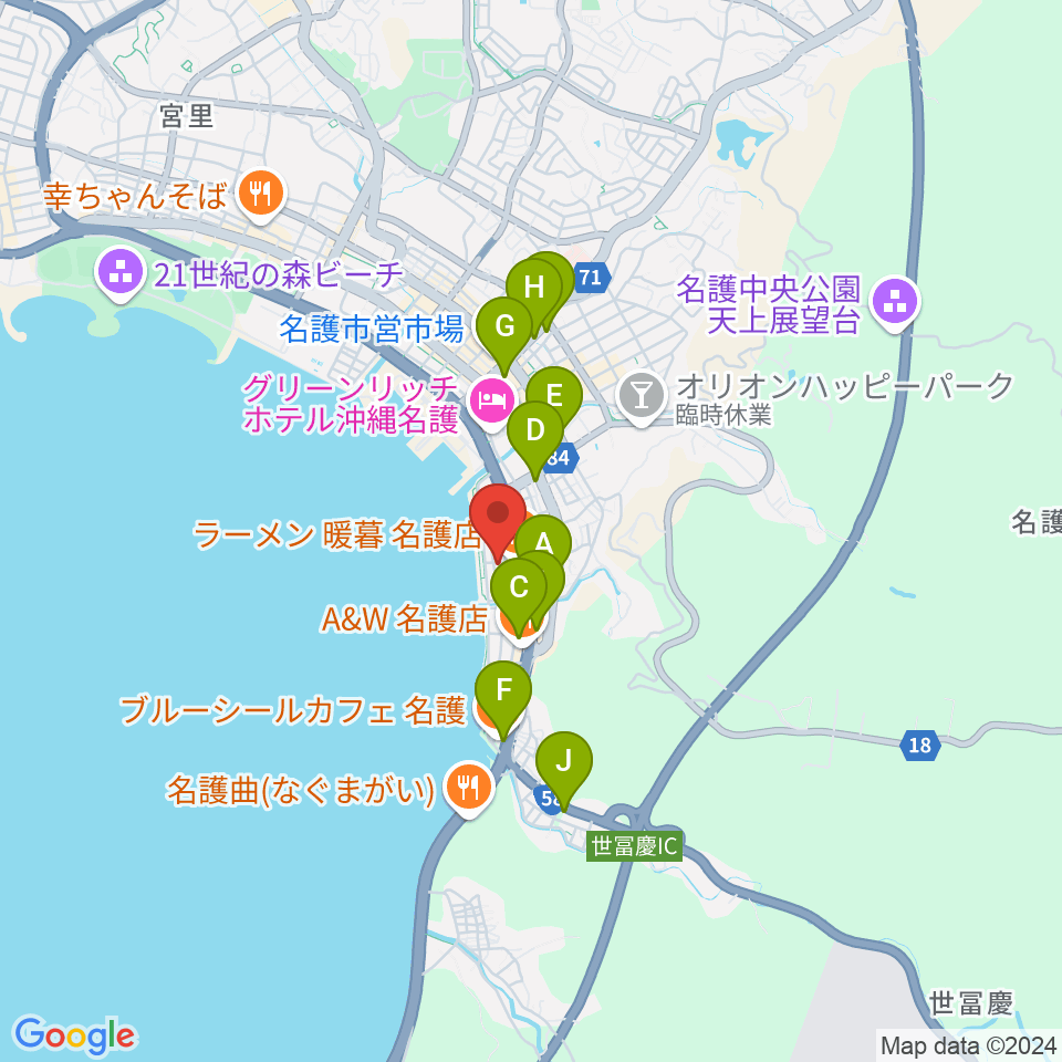 ラインナップスタジオ周辺のコンビニエンスストア一覧地図