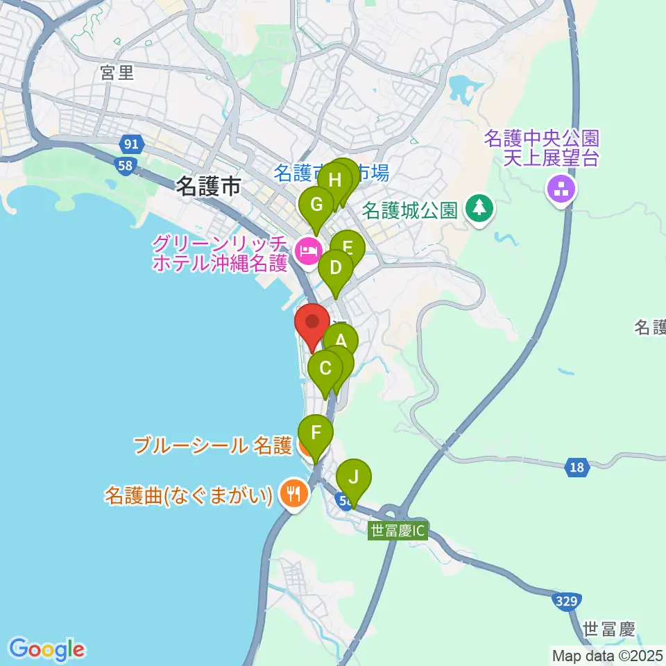 ラインナップスタジオ周辺のコンビニエンスストア一覧地図