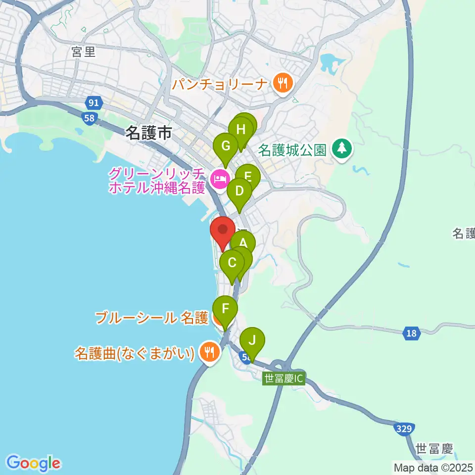 ラインナップスタジオ周辺のコンビニエンスストア一覧地図