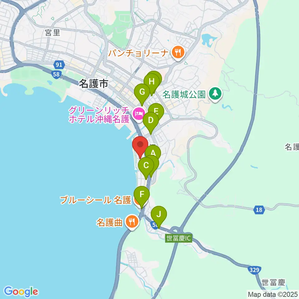 ラインナップスタジオ周辺のコンビニエンスストア一覧地図