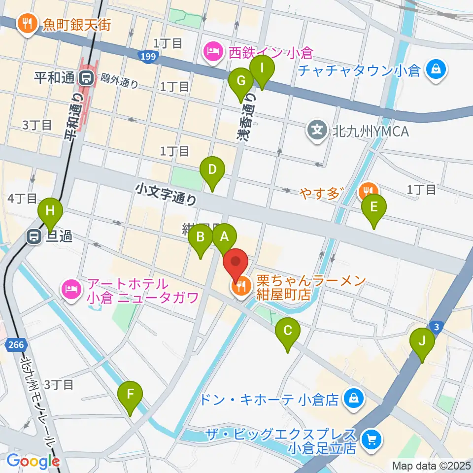小倉フォークビレッジ周辺のコンビニエンスストア一覧地図