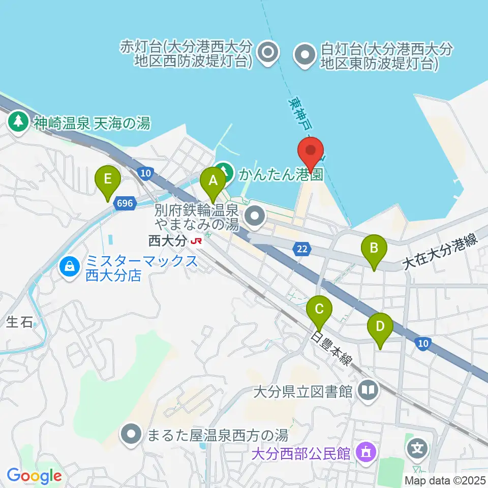 T.O.P.S Bitts HALL周辺のコンビニエンスストア一覧地図