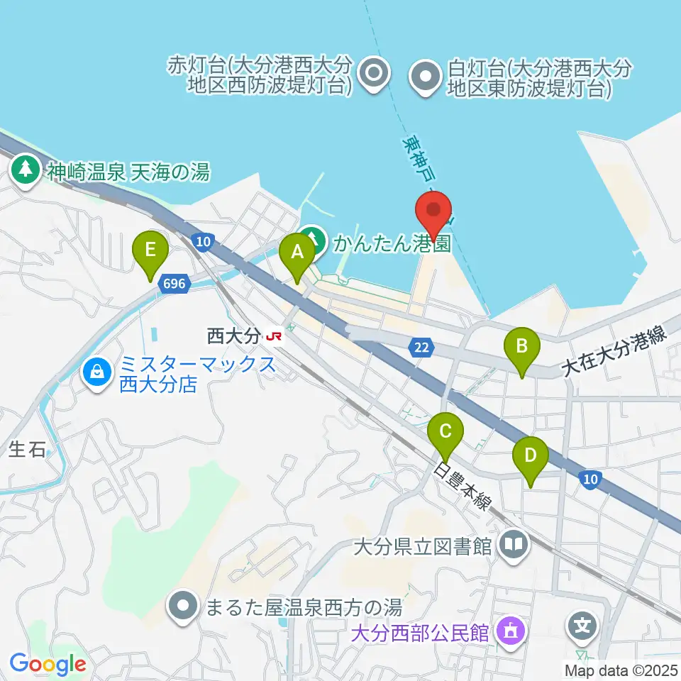 T.O.P.S Bitts HALL周辺のコンビニエンスストア一覧地図