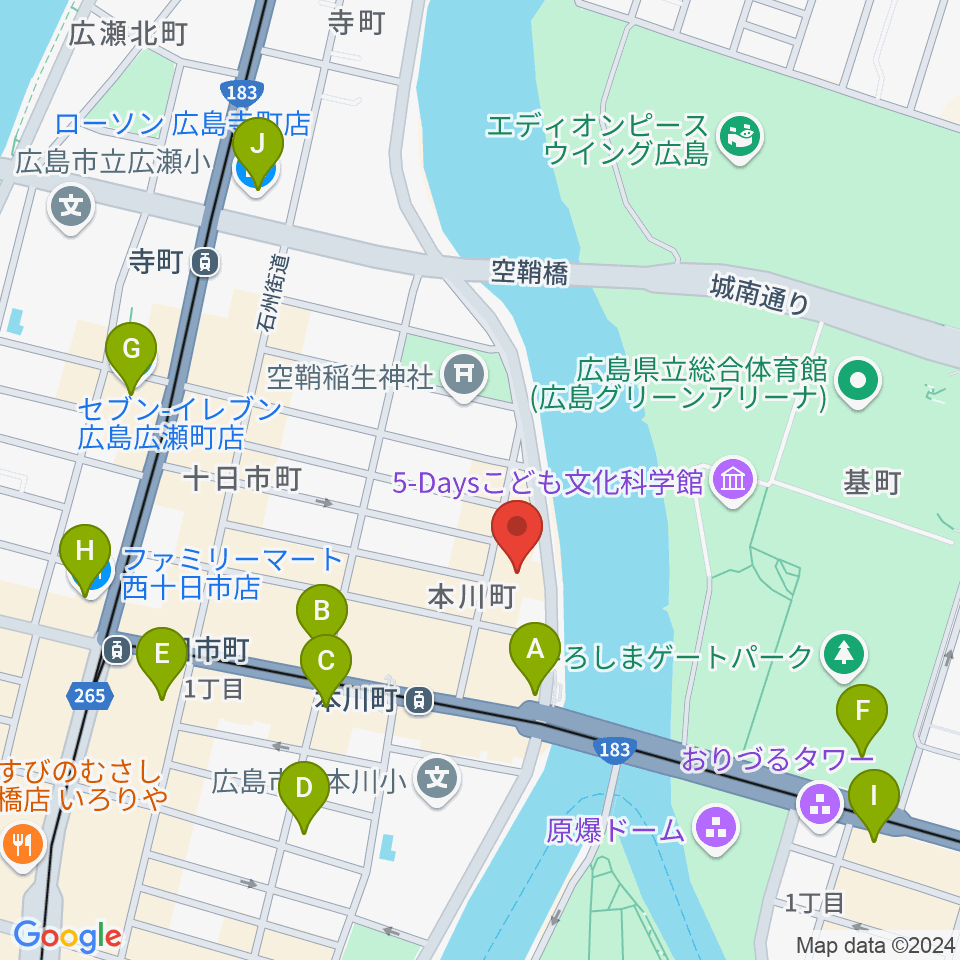 WAKOゲバントホール周辺のコンビニエンスストア一覧地図