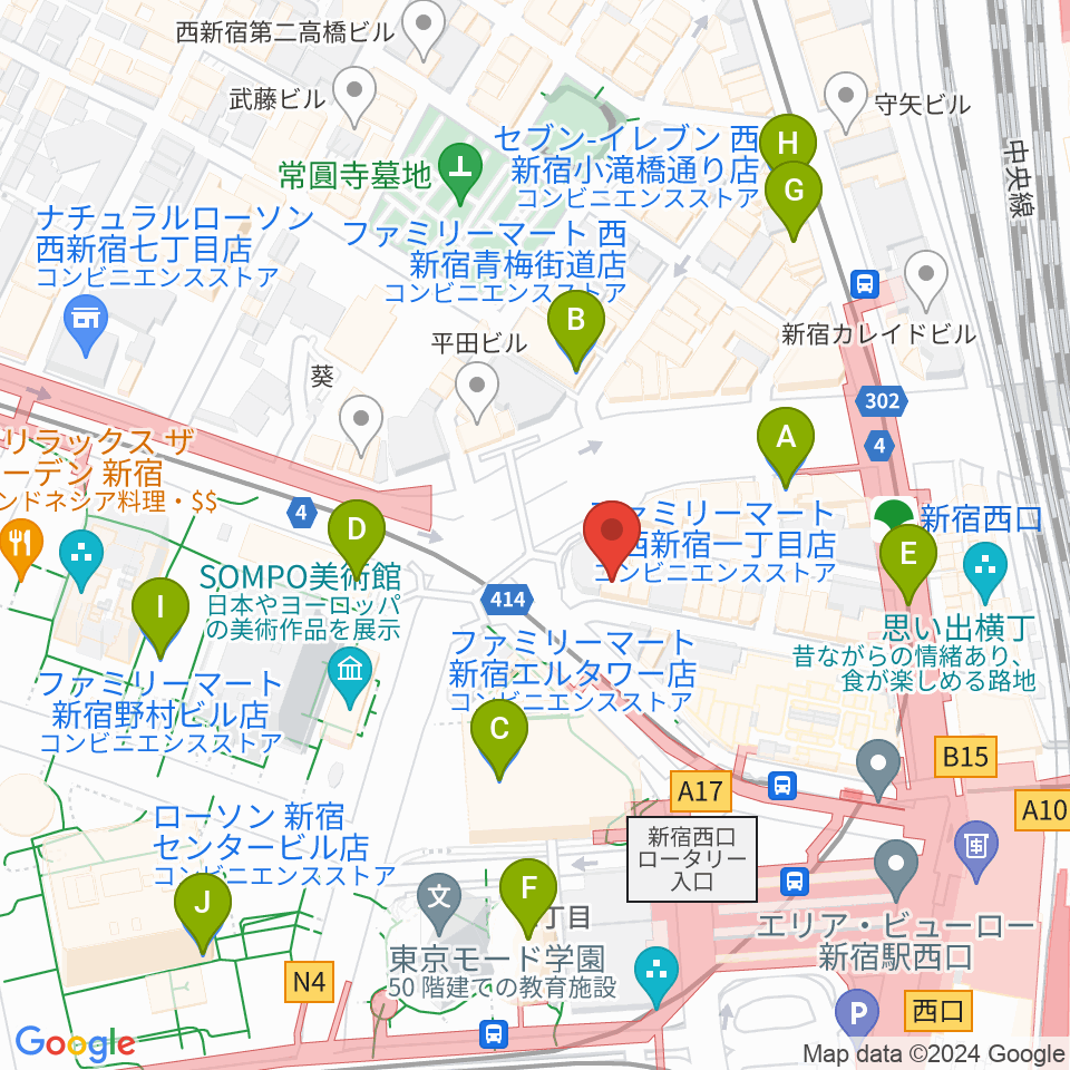 日本ダブルリード株式会社周辺のコンビニエンスストア一覧地図