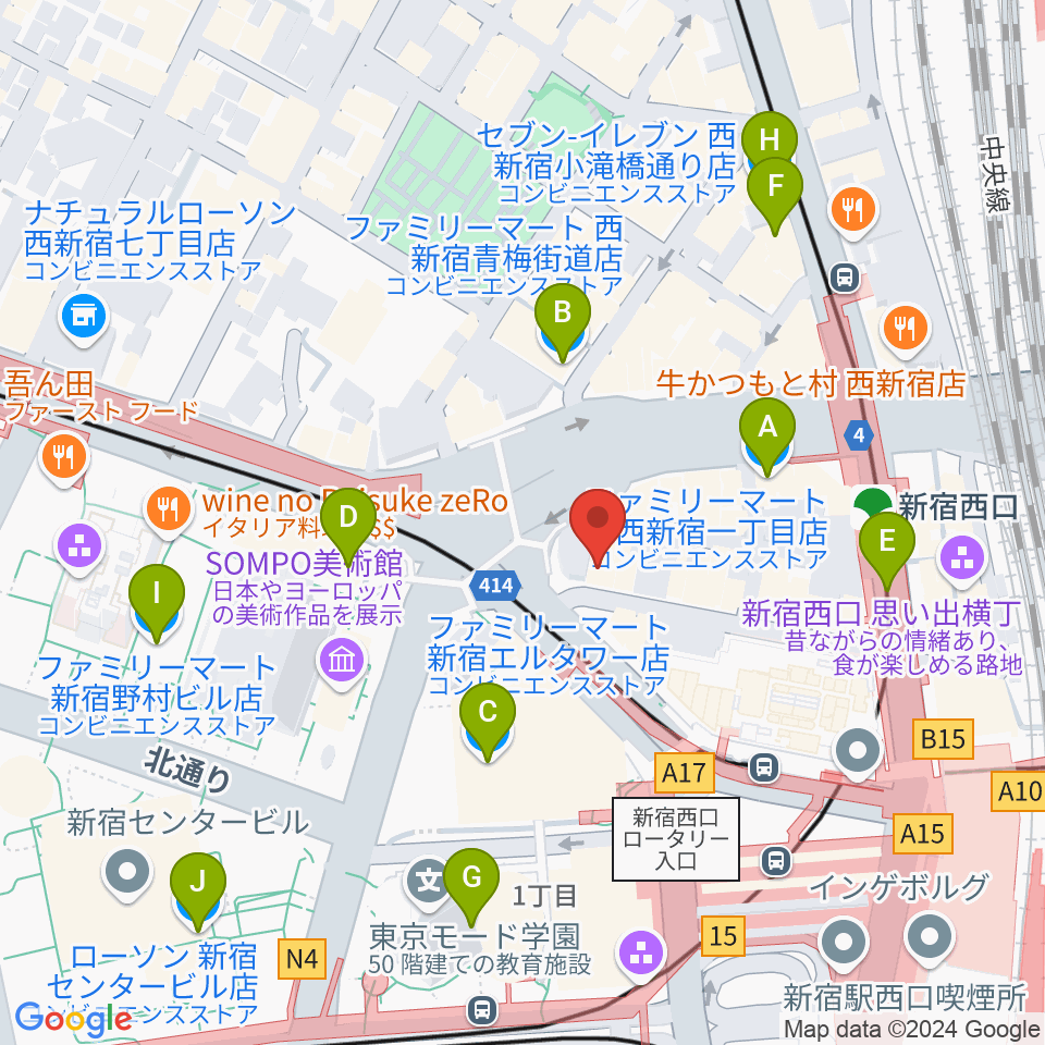 日本ダブルリード株式会社周辺のコンビニエンスストア一覧地図