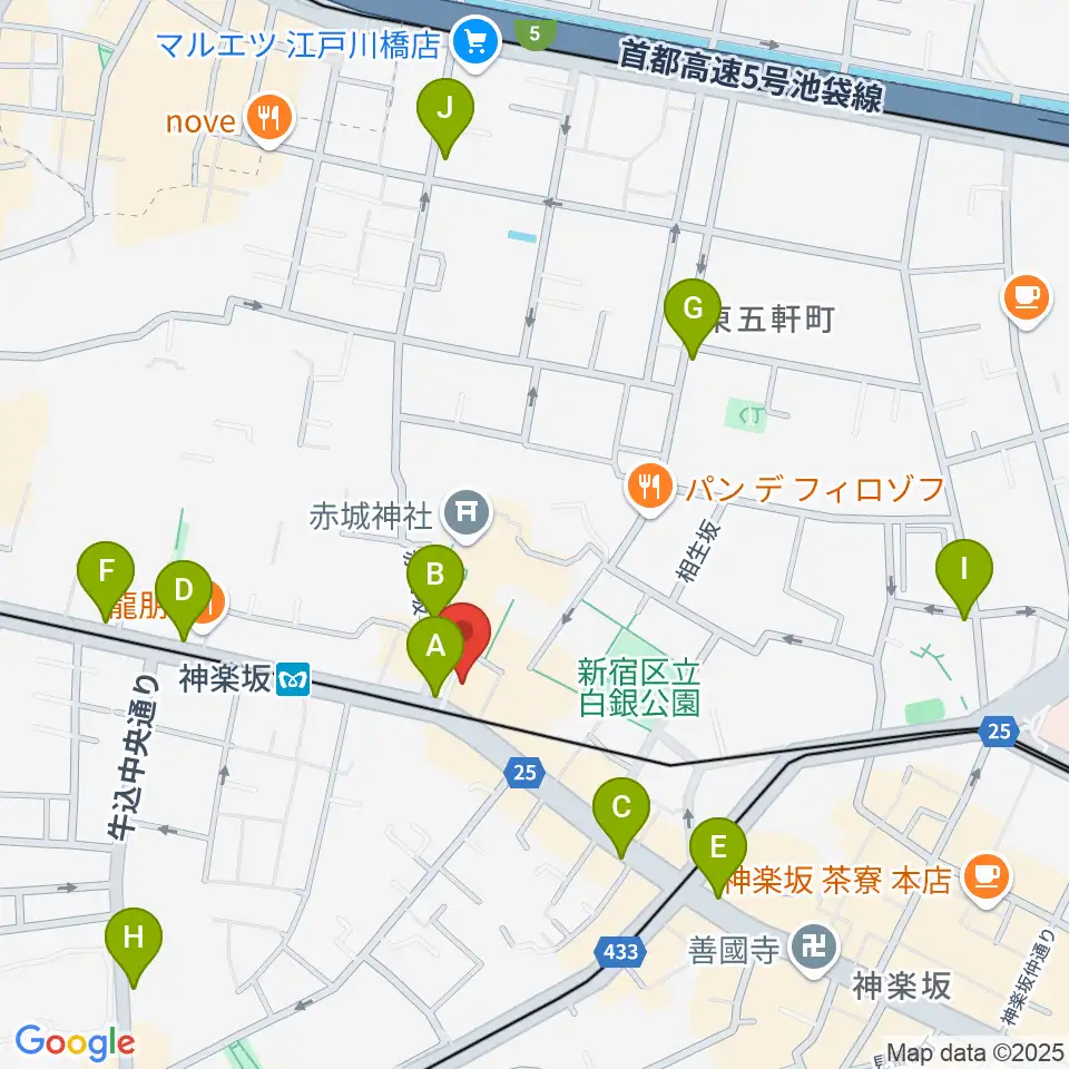 音楽の友ホール周辺のコンビニエンスストア一覧地図