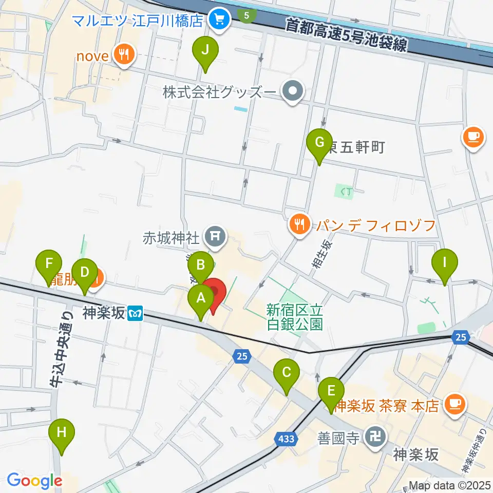 音楽の友ホール周辺のコンビニエンスストア一覧地図