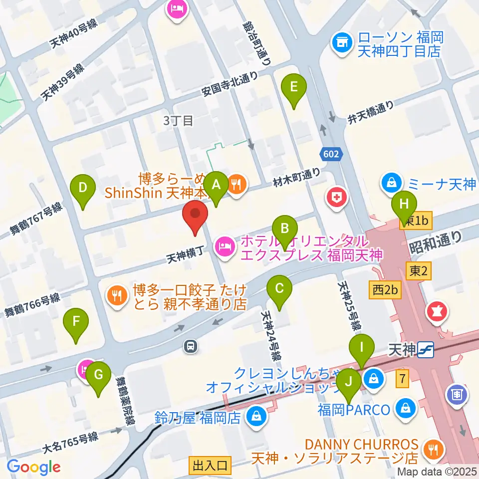 MRTミュージックスタジオ周辺のコンビニエンスストア一覧地図