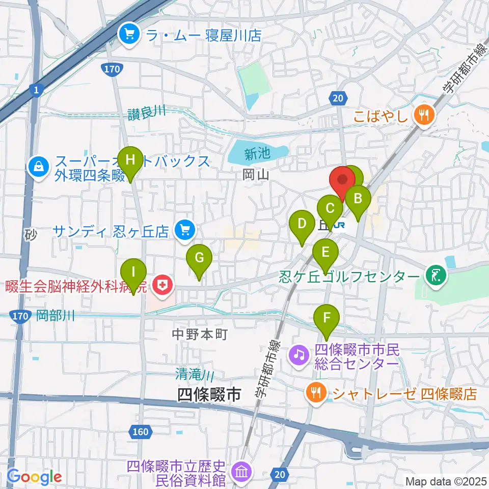スタジオ・ペグ周辺のコンビニエンスストア一覧地図