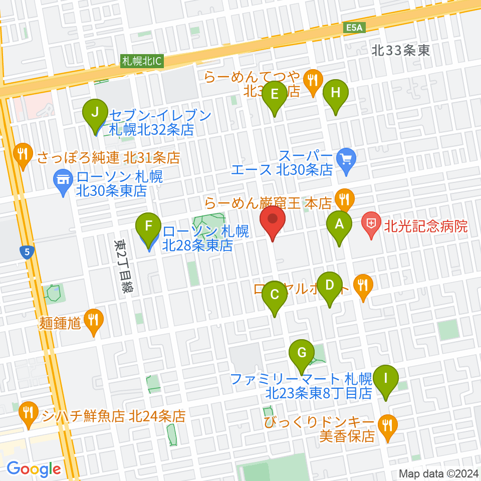 HIT STUDIO周辺のコンビニエンスストア一覧地図