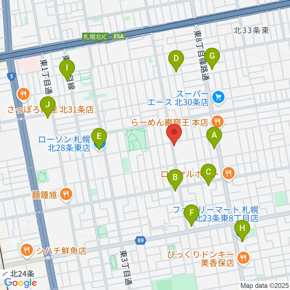 HIT STUDIO周辺のコンビニエンスストア一覧地図