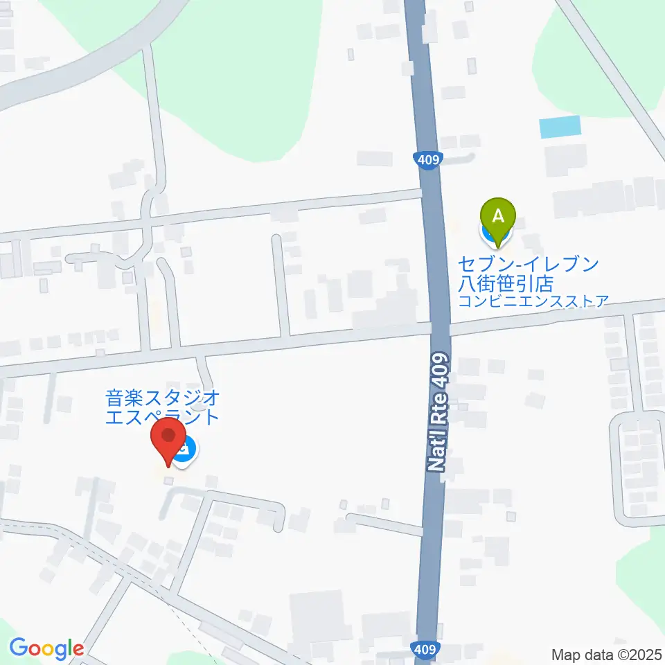 音楽スタジオ エスペラント周辺のコンビニエンスストア一覧地図