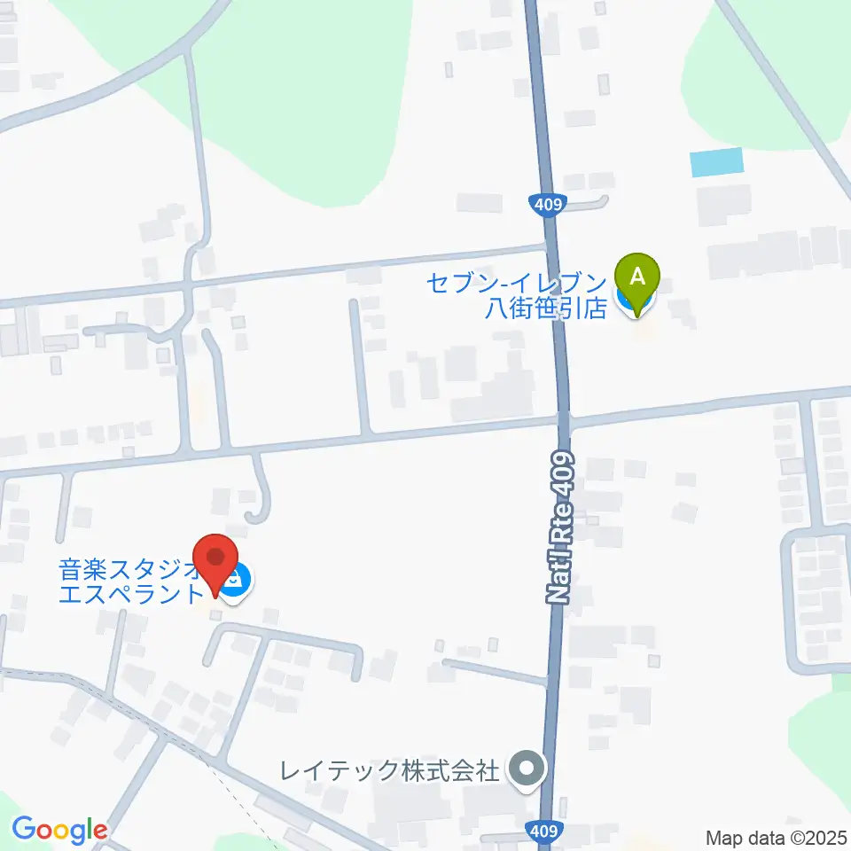 音楽スタジオ エスペラント周辺のコンビニエンスストア一覧地図