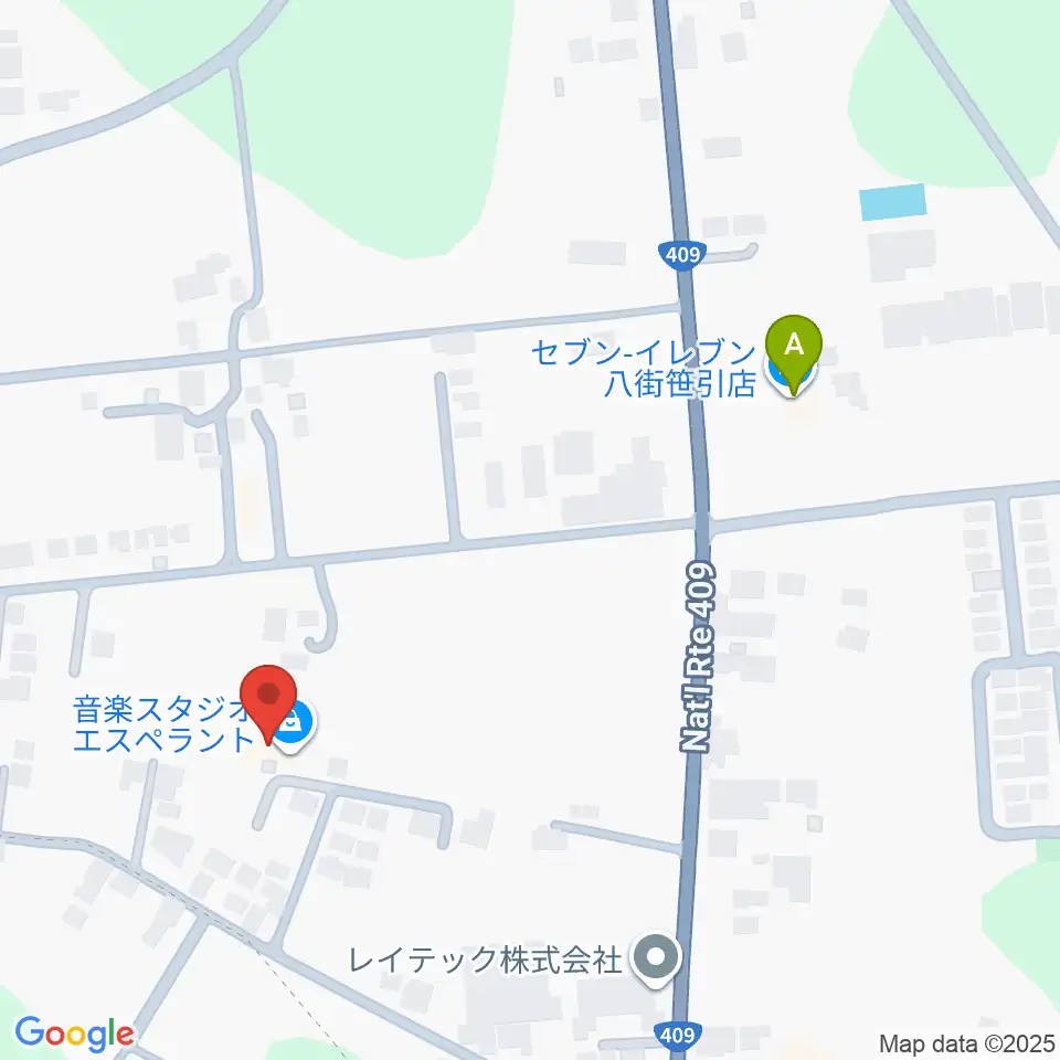 音楽スタジオ エスペラント周辺のコンビニエンスストア一覧地図