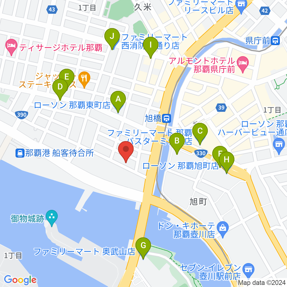 studio HYBRID周辺のコンビニエンスストア一覧地図