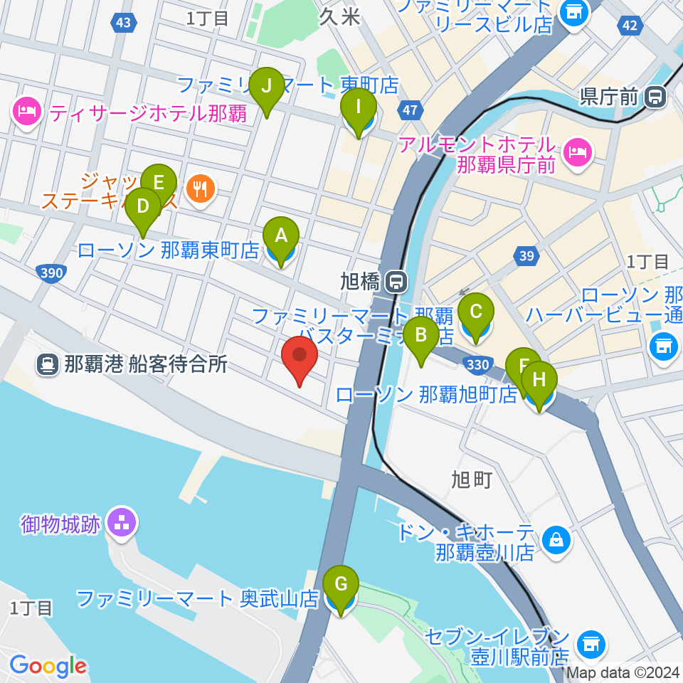 studio HYBRID周辺のコンビニエンスストア一覧地図