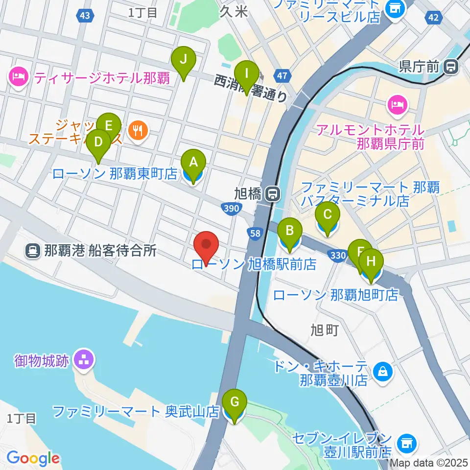 studio HYBRID周辺のコンビニエンスストア一覧地図
