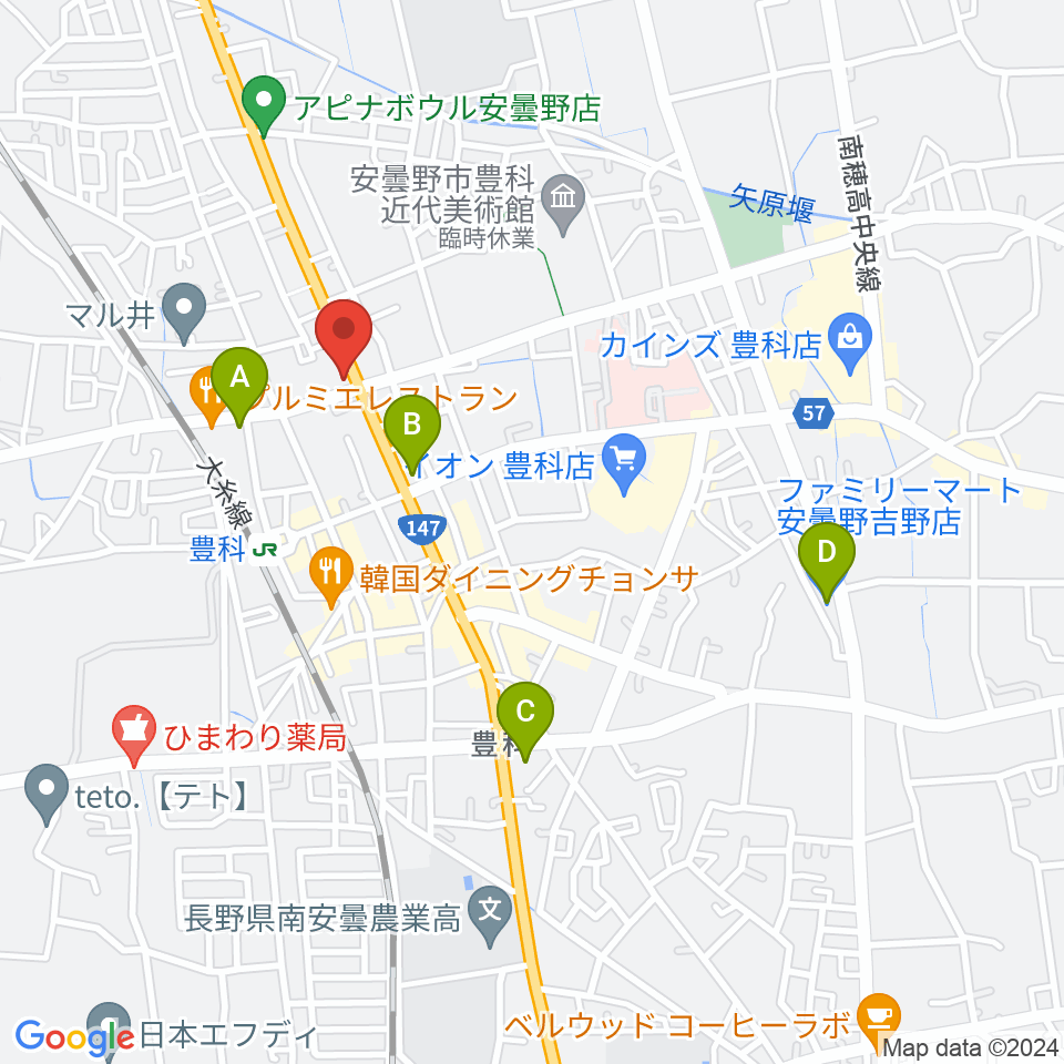 サウンドバーリューク周辺のコンビニエンスストア一覧地図