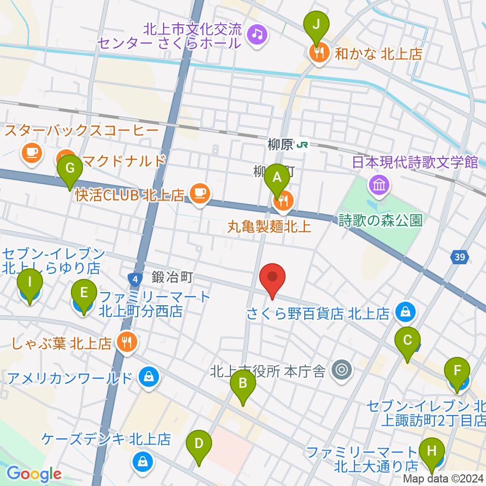 玉山音楽教室周辺のコンビニエンスストア一覧地図