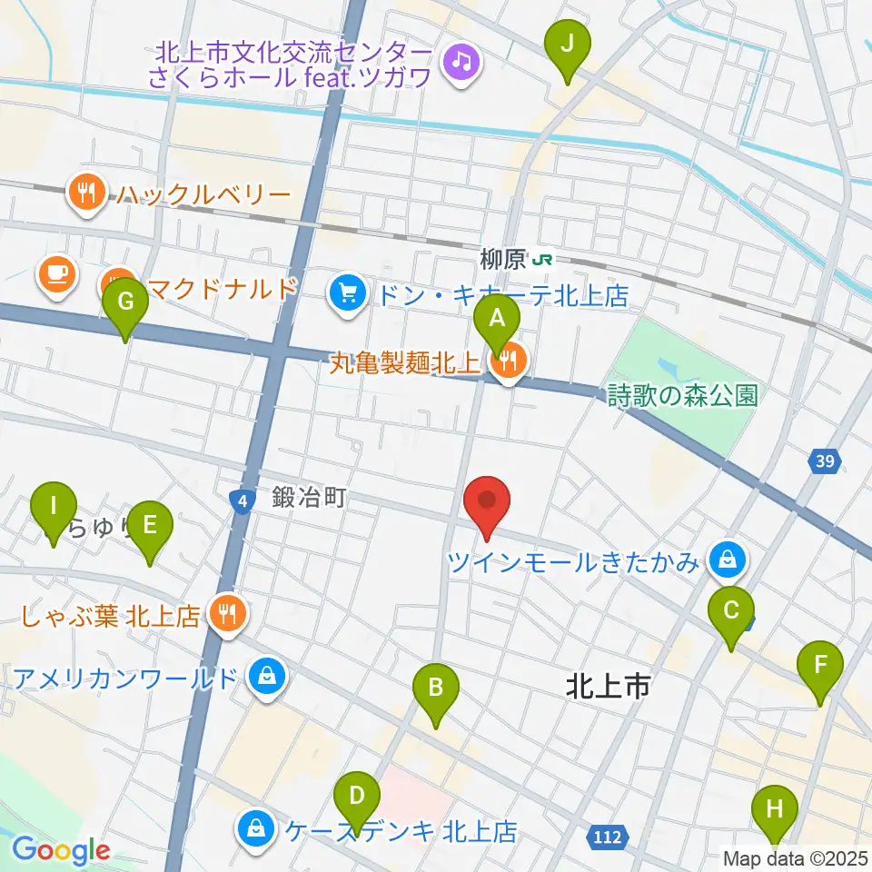 玉山音楽教室周辺のコンビニエンスストア一覧地図