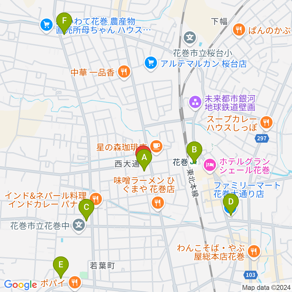 正時堂ピアノハウス周辺のコンビニエンスストア一覧地図