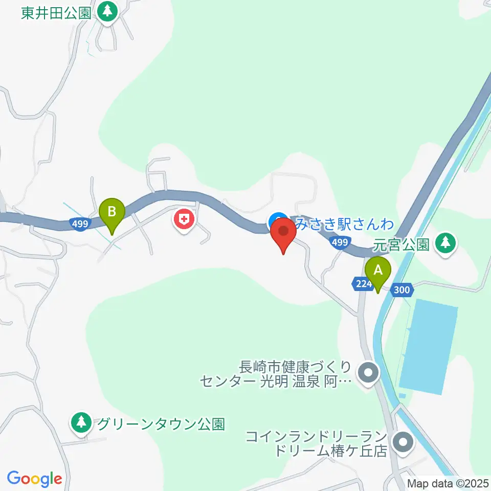 長崎市三和公民館周辺のコンビニエンスストア一覧地図