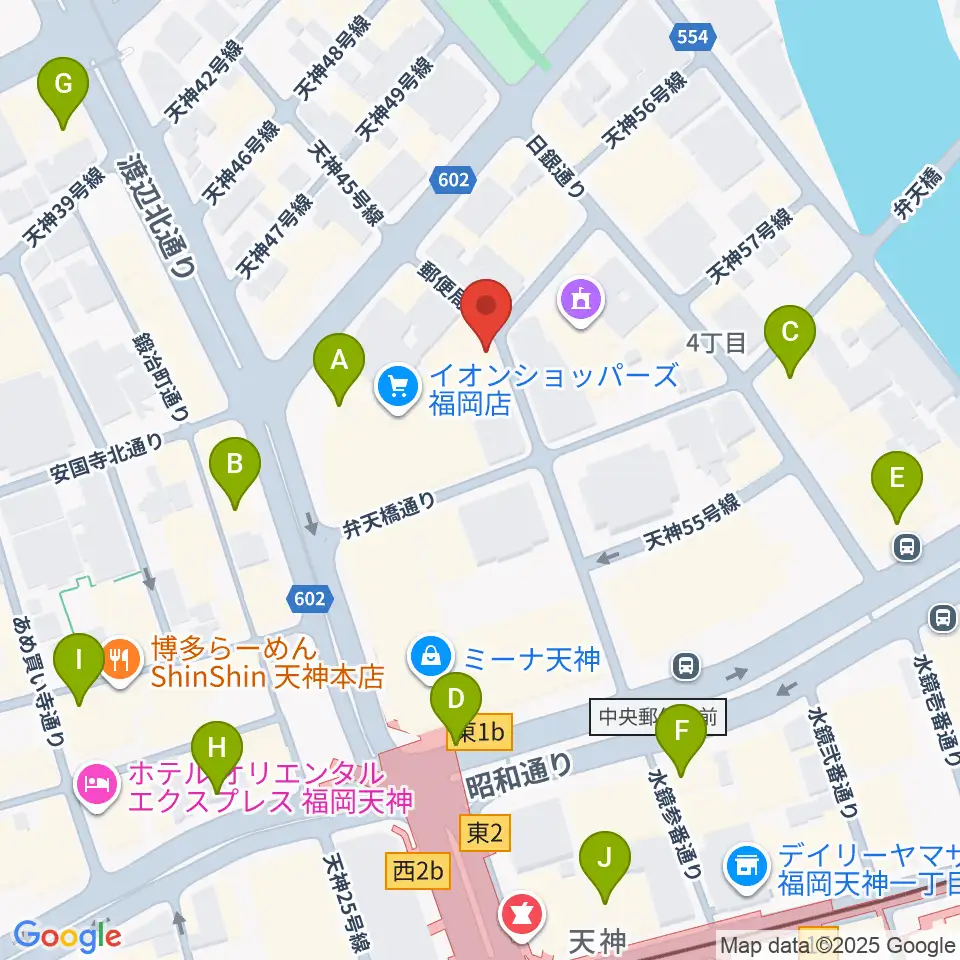 パブリックスペース四次元周辺のコンビニエンスストア一覧地図