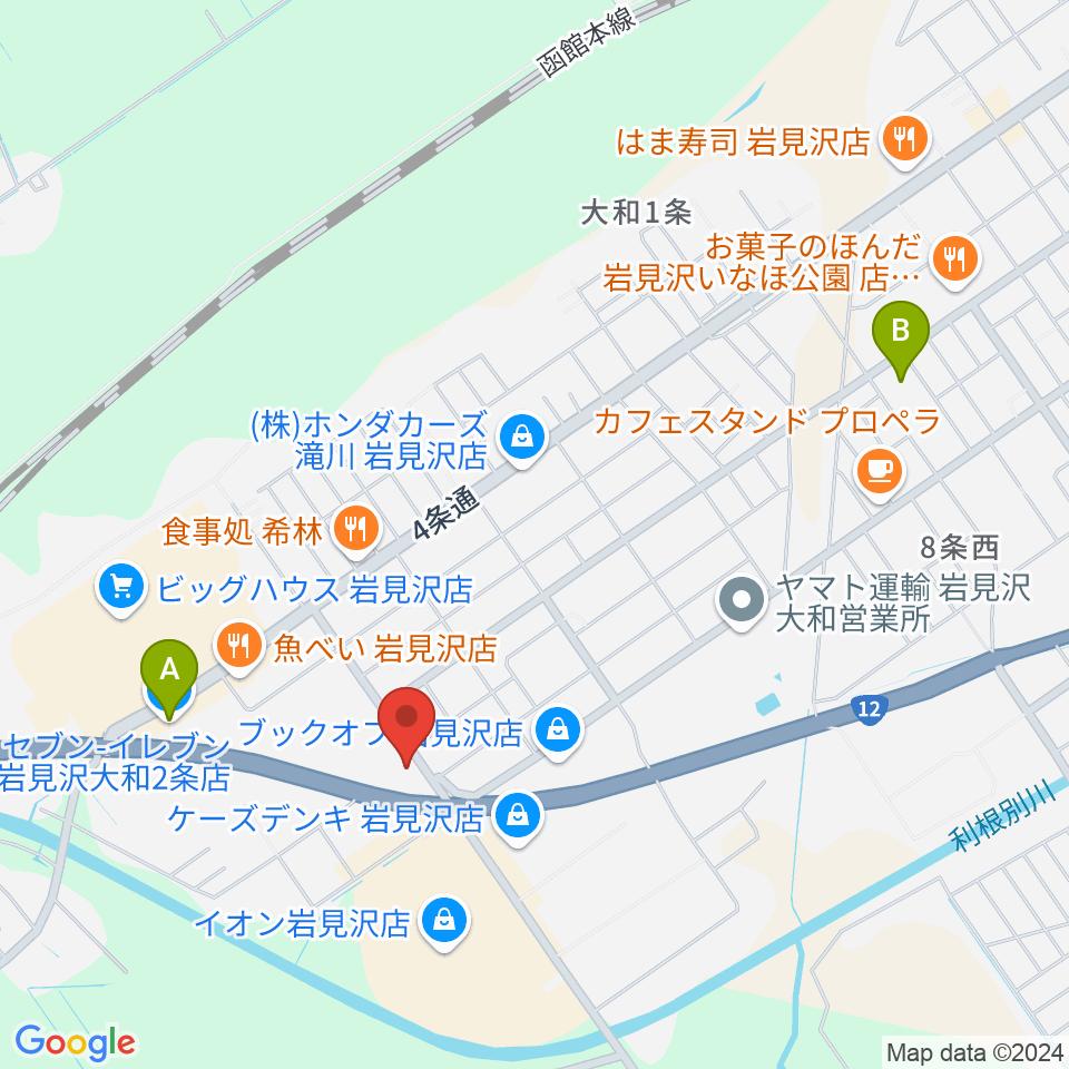 MP HALL周辺のコンビニエンスストア一覧地図