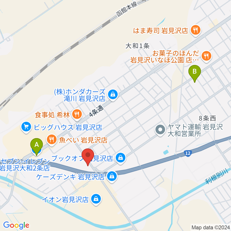 MP HALL周辺のコンビニエンスストア一覧地図