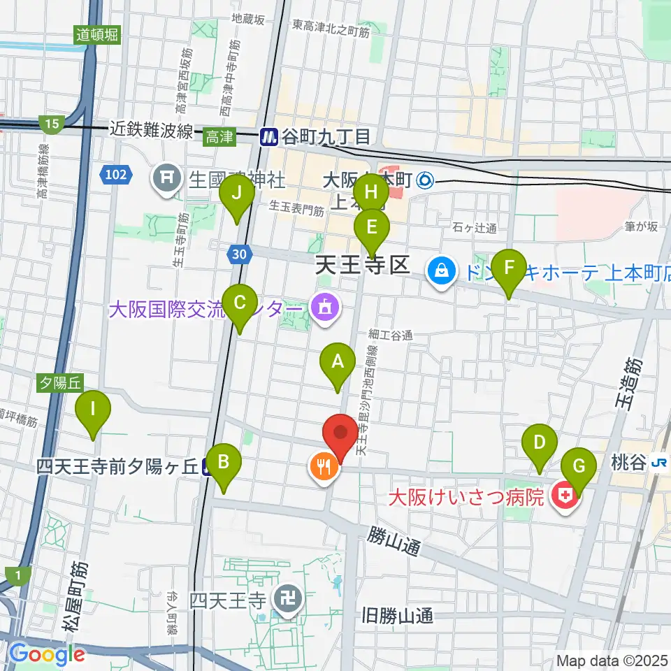 薮内音楽教室周辺のコンビニエンスストア一覧地図