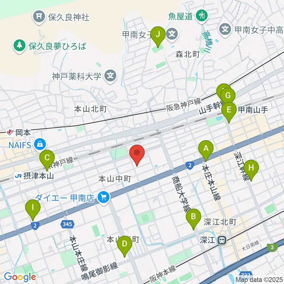 はな音楽教室周辺のコンビニエンスストア一覧地図