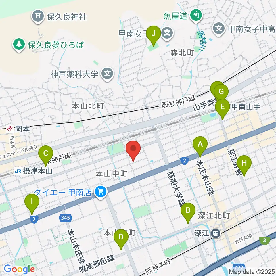 はな音楽教室周辺のコンビニエンスストア一覧地図