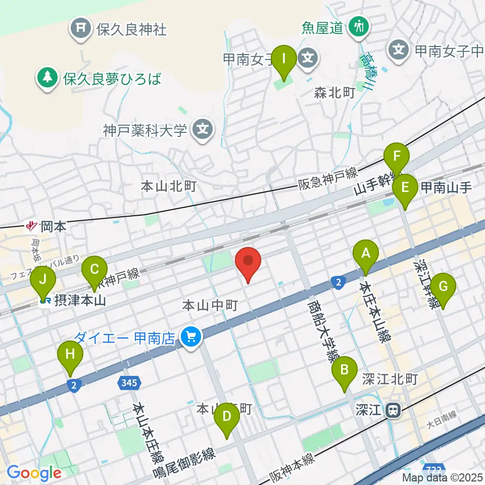 はな音楽教室周辺のコンビニエンスストア一覧地図