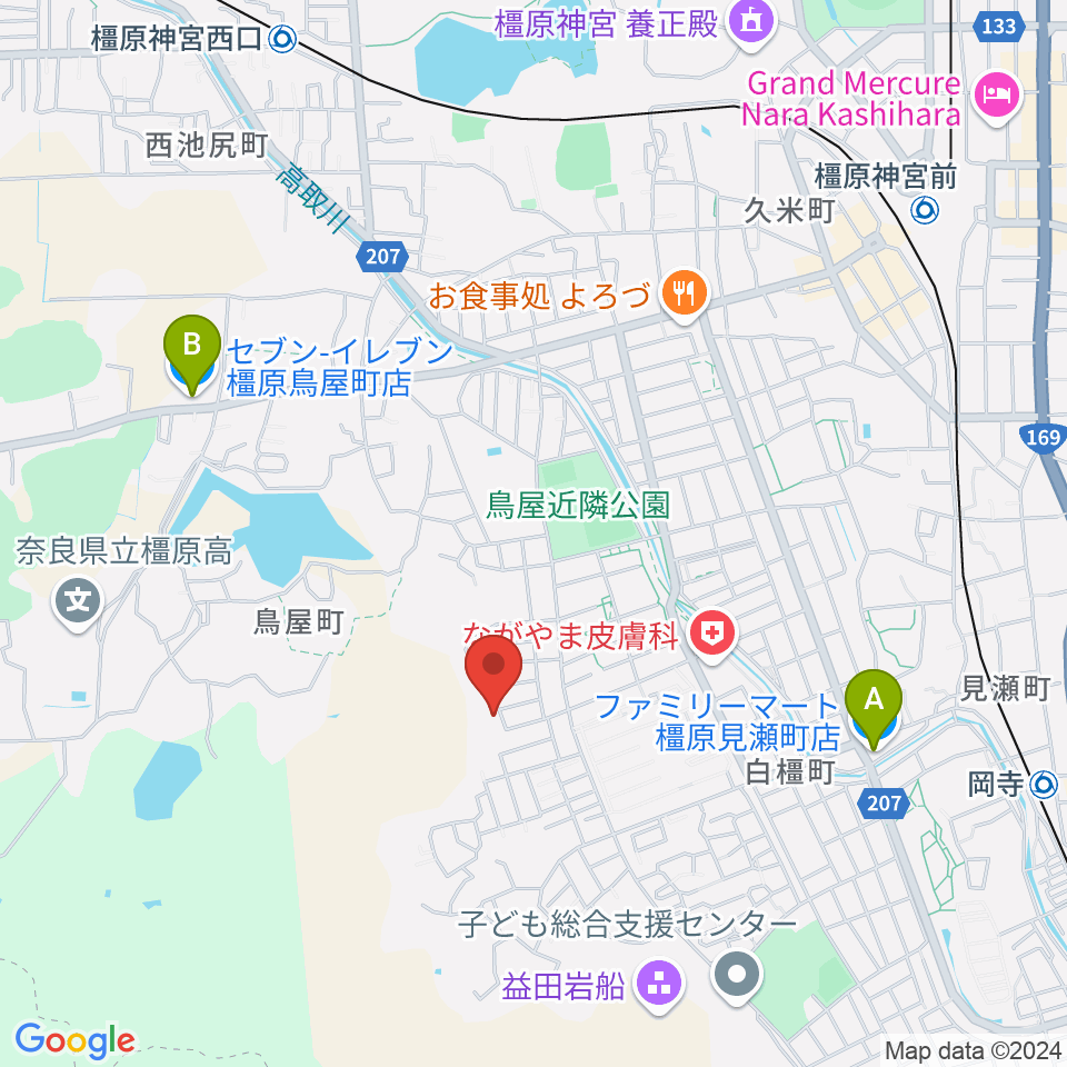 ミュージック・ツリー音楽教室周辺のコンビニエンスストア一覧地図