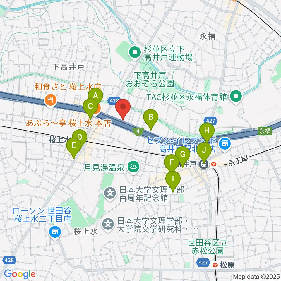 バイオリンレガート周辺のコンビニエンスストア一覧地図