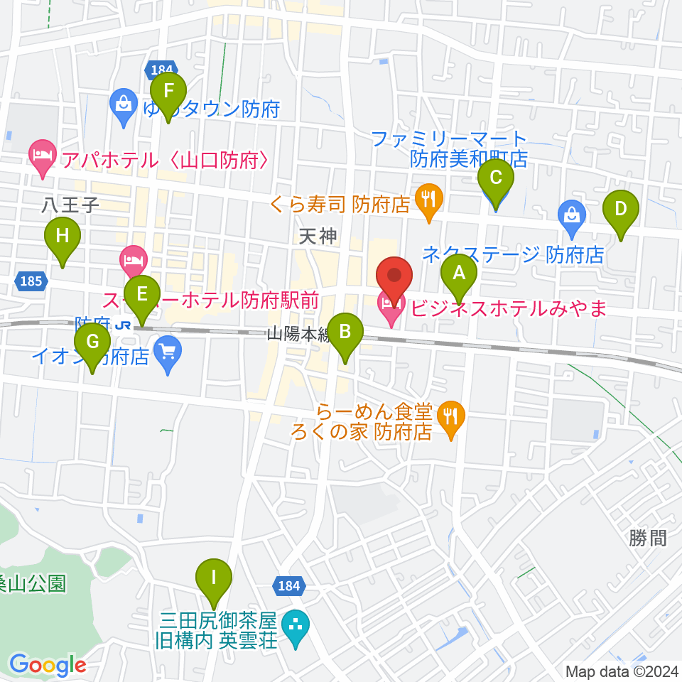 グランドミック タマシゲ楽器 緑町センター周辺のコンビニエンスストア一覧地図