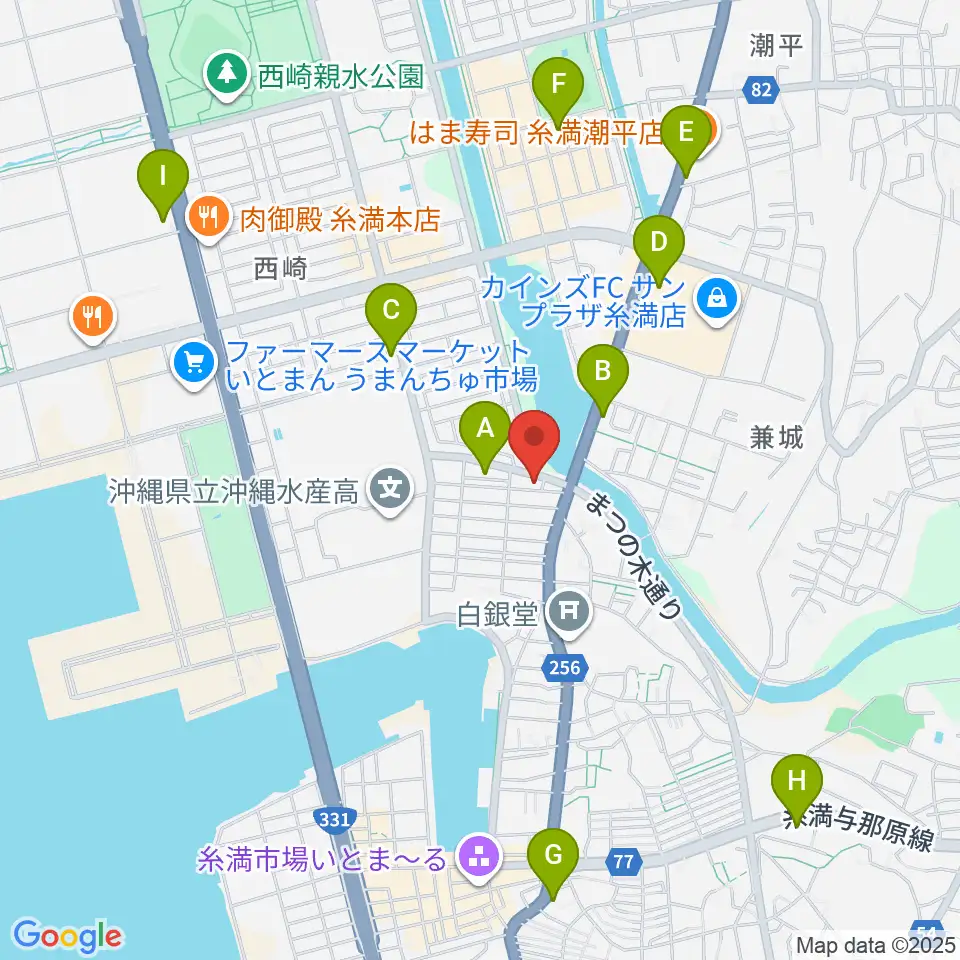森の音楽館周辺のコンビニエンスストア一覧地図