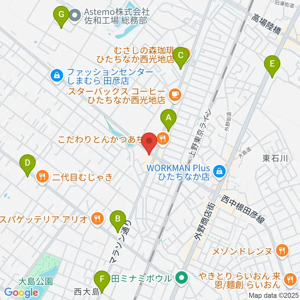 スタジオ音楽工房周辺のコンビニエンスストア一覧地図