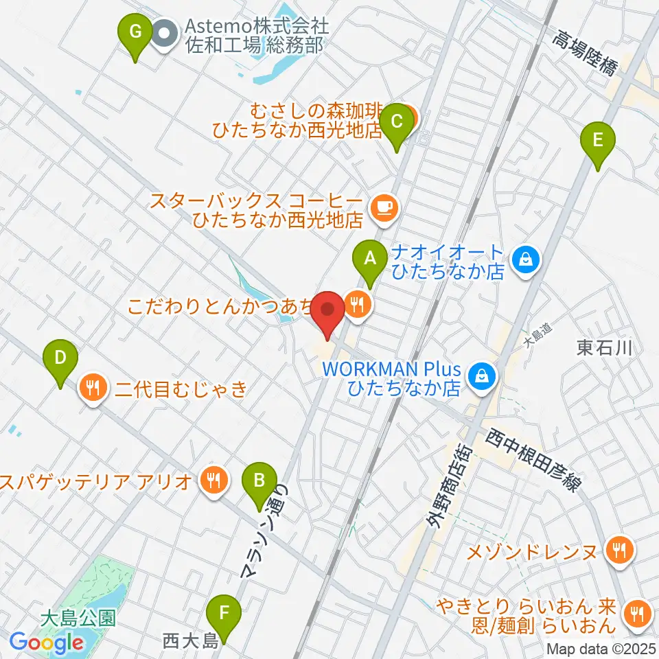 スタジオ音楽工房周辺のコンビニエンスストア一覧地図