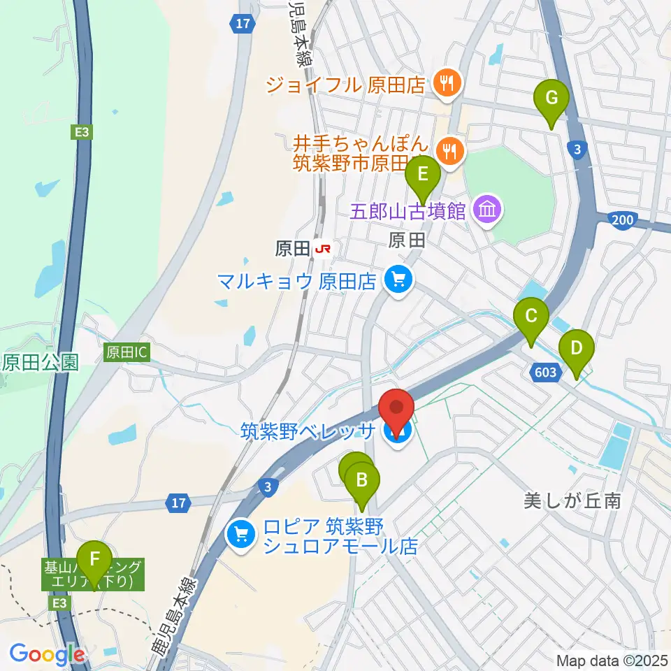 アイ&カルチャ筑紫野周辺のコンビニエンスストア一覧地図