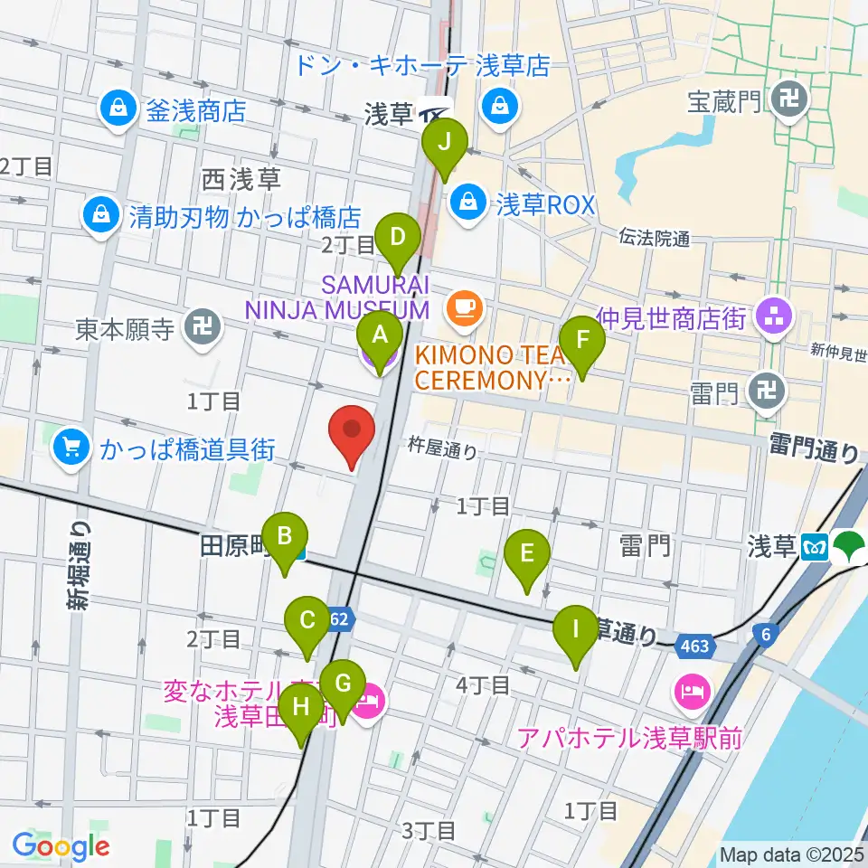 コマキ楽器 ジャパンパーカッションセンター周辺のコンビニエンスストア一覧地図