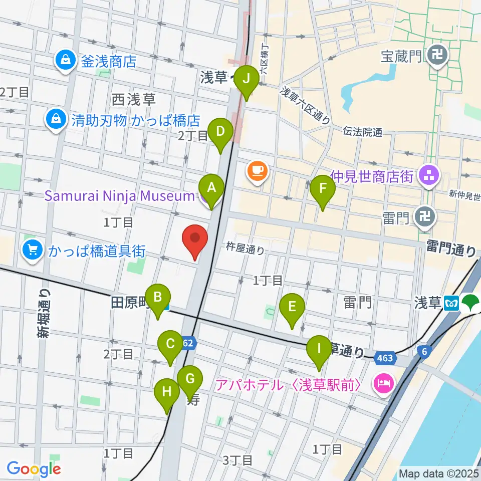 コマキ楽器 ジャパンパーカッションセンター周辺のコンビニエンスストア一覧地図