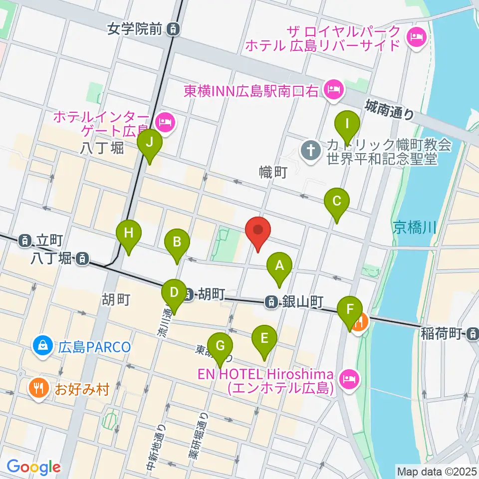 二胡音楽院周辺のコンビニエンスストア一覧地図